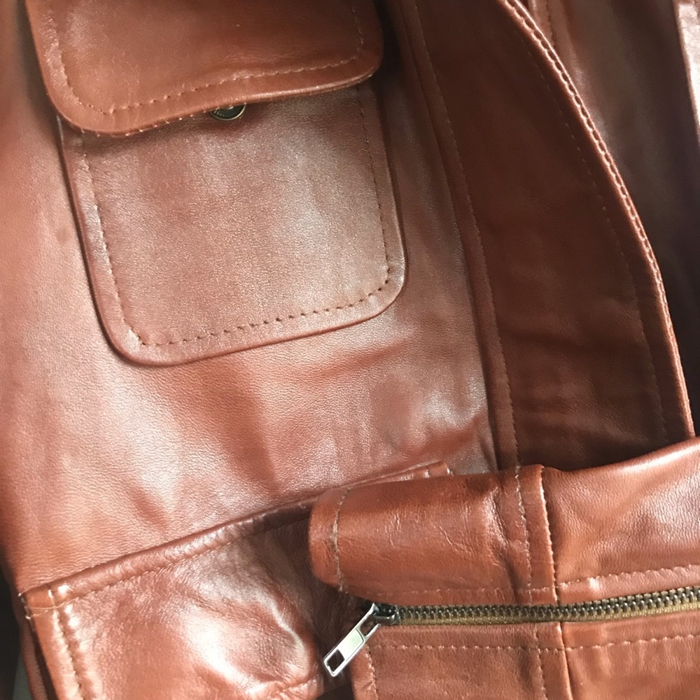 Brown Leather Jacket - Picture 10 of 14